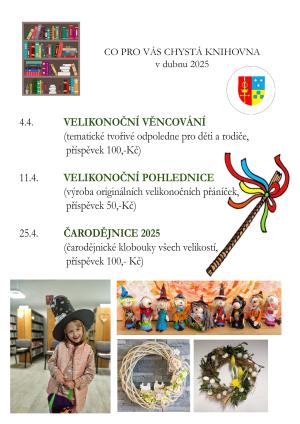 Knihovna - akce duben 2025  1